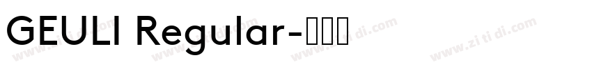 GEULI Regular字体转换
